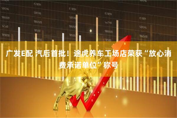 广发E配 汽后首批！途虎养车工场店荣获“放心消费承诺单位”称号
